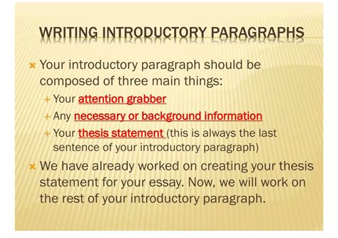what are the steps to writing an introduction paragraph