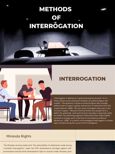 what are the techniques involved in interrogation