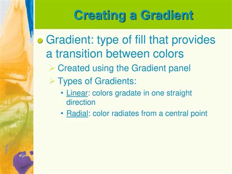 what are the two types of gradients available in the gradient panel 5.11