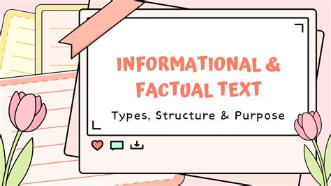 what are the types of informational or factual text structures
