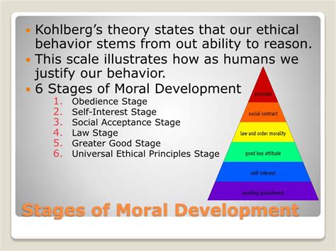 what are the types of moral development