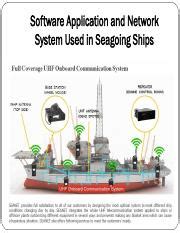 what are the types of software applications are used in sea going ships