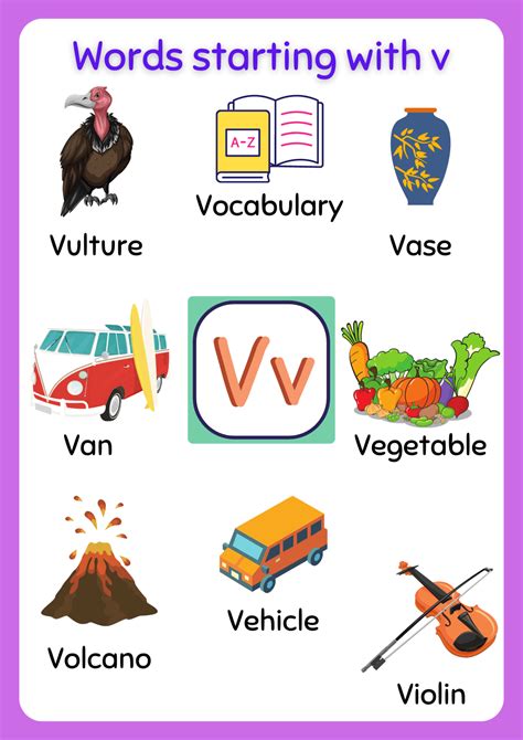 what are the v words