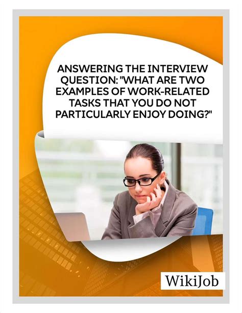 what are two examples of work-related tasks