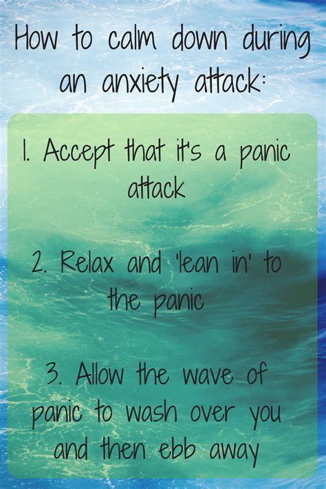 what calm a panic attack