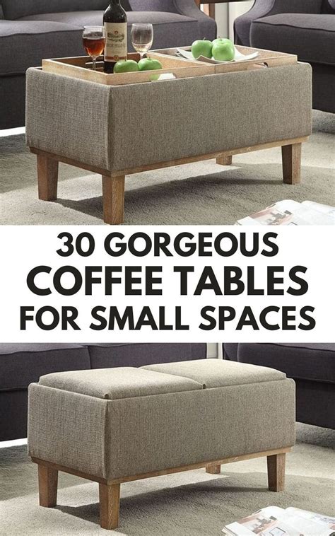 what can i use instead of a coffee table for small spaces