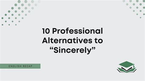 what can i use instead of sincerely