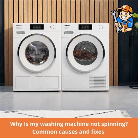 what causes a washer machine not to spin