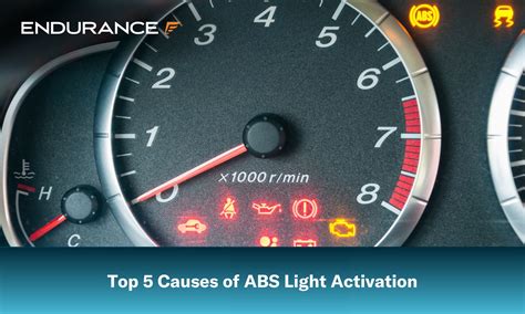 what causes abs and traction light to come on while