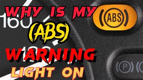 what causes abs light to come on and off