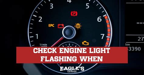what causes check engine light to flash when accelerating
