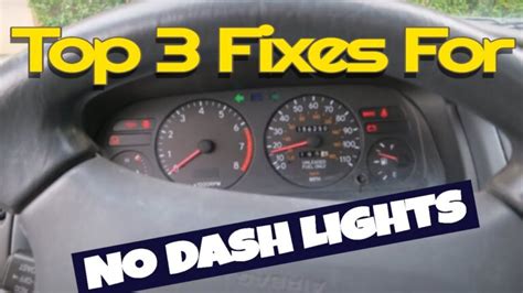 what causes dashboard lights to go out