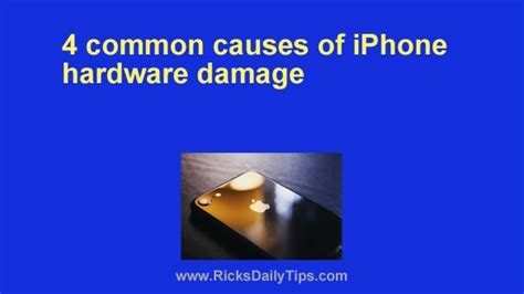 what causes hardware problems on iphone