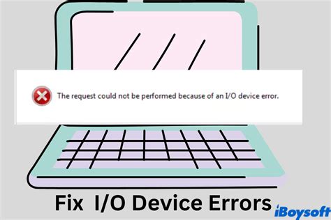 what causes io device error