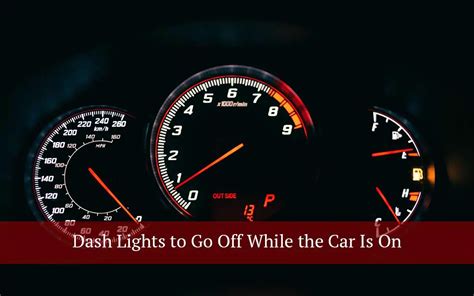 what causes the dashboard lights to go off