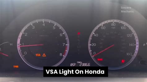 what causes the vsa light to come on while driving