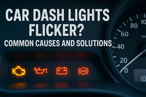 what causes your dashboard lights to flicker