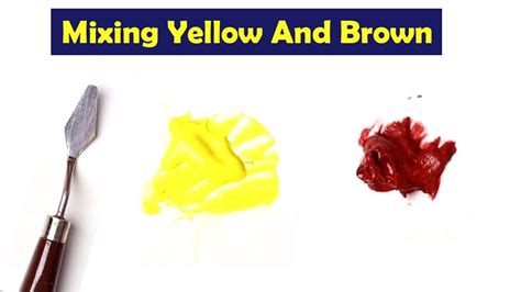 what color does mixing yellow and brown make