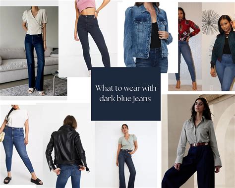 what color goes best with dark blue jeans