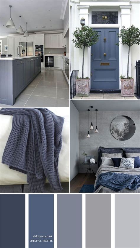 what color goes with light blue and grey