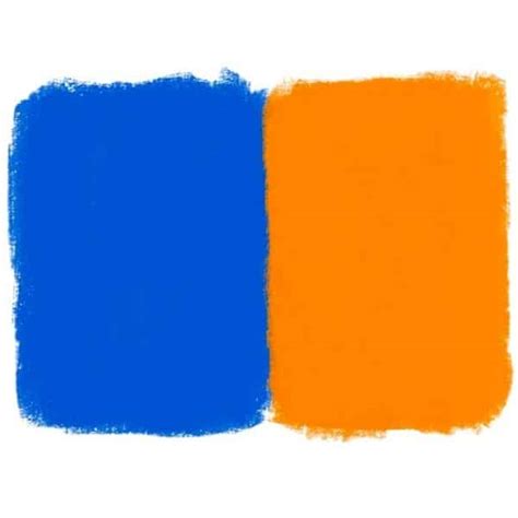 what color is complementary to blue and orange
