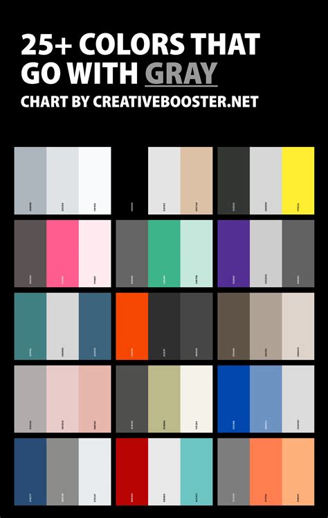 what color is good to combine with gray