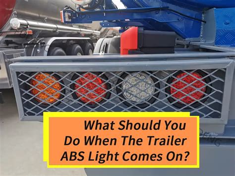 what color is the abs light on a trailer