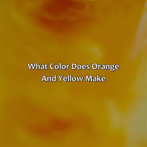 what colour does orange and gold make