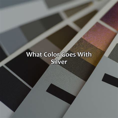 what colour goes well with black and silver