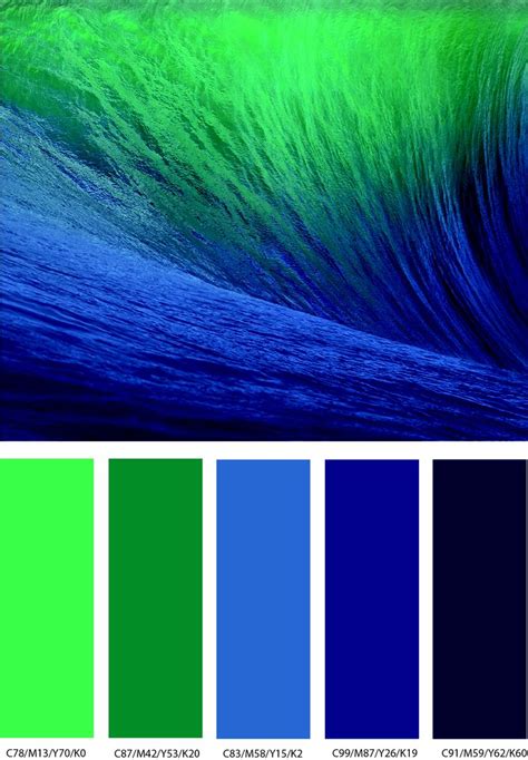 what colour goes with dark blue and green