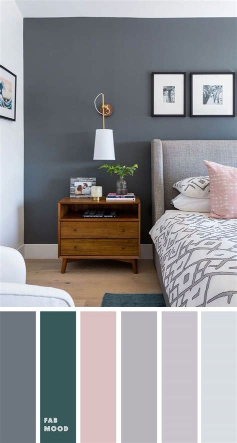 what colour goes with grey bedroom walls