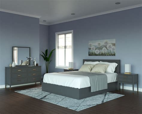 what colour paint goes with grey bedroom furniture