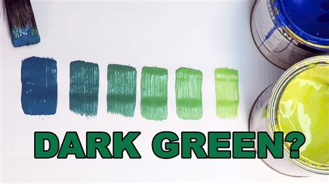 what colour to add to green to make it darker