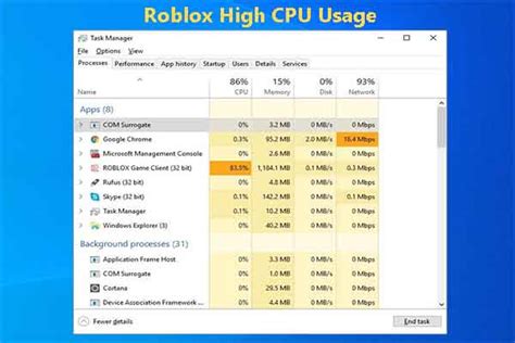 what cpu is needed for roblox