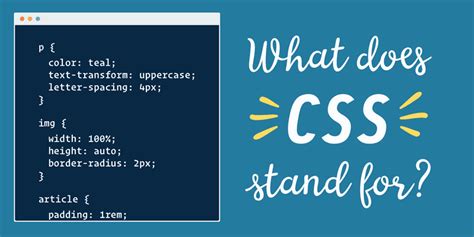 what do html and css stand for