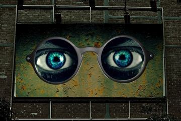 what do the eyes on the billboard symbolize