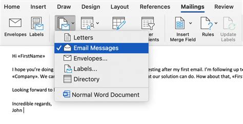 what do you mean by mail merge explain in detail with example