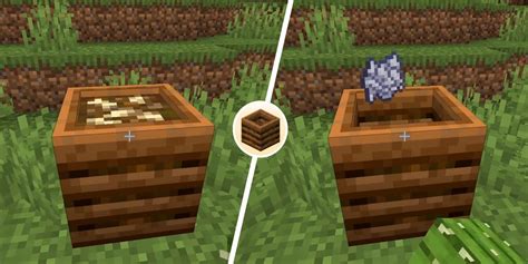 what do you put in a compost bin in minecraft