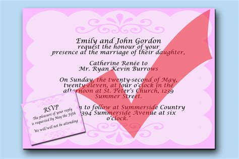 what do you write on a wedding invitation card