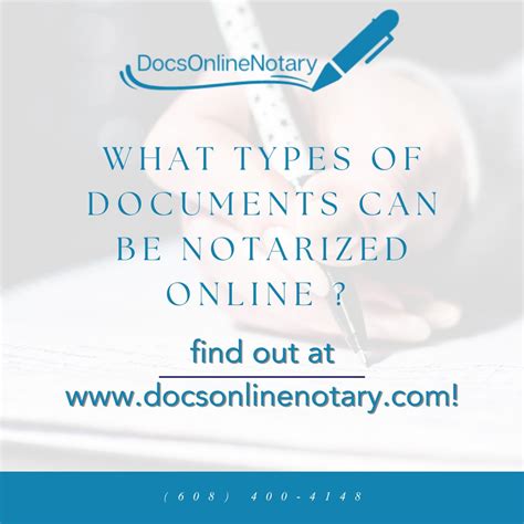 what documents can be notarized online