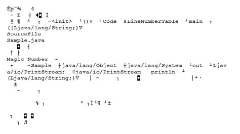 what does .class file contains in java