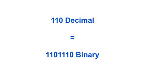 what does 110 mean in binary