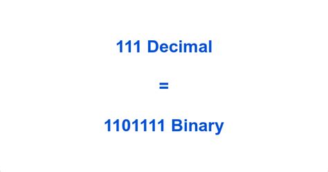 what does 111 mean in binary