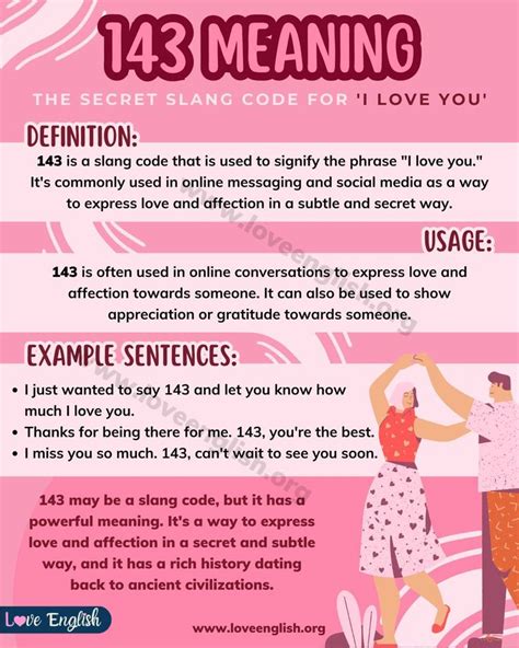 what does 143 mean in love language