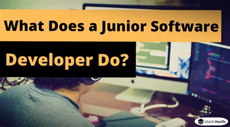 what does a junior software developer do