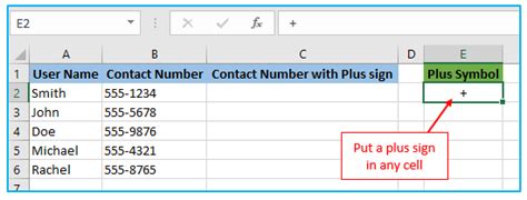 what does a plus sign in front of an excel formula mean
