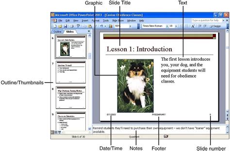 what does a presentation contain