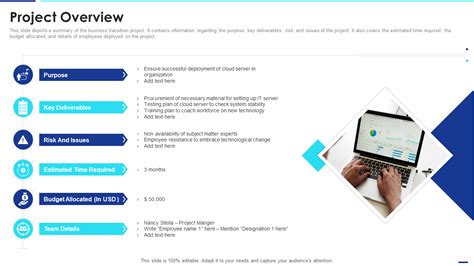 what does a project overview include