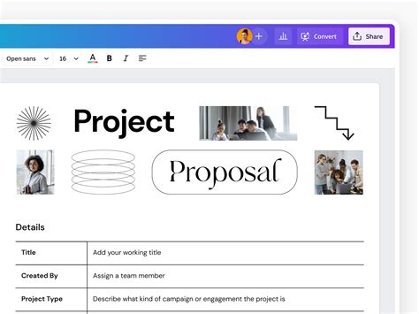 what does a project proposal usually include