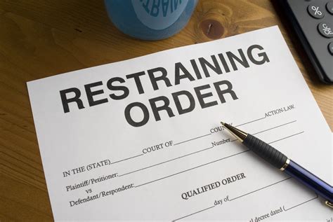 what does a restraining order mean